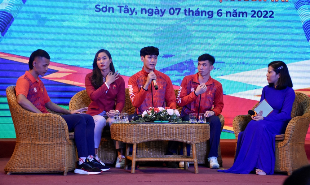 Sơn Tây: Giao lưu giữa các vận động viên thành tích cao tại SEA Games 31