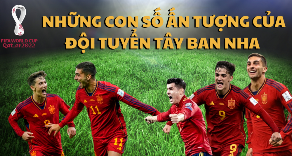 Những con số ấn tượng của đội tuyển Tây Ban Nha tại World Cup 2022