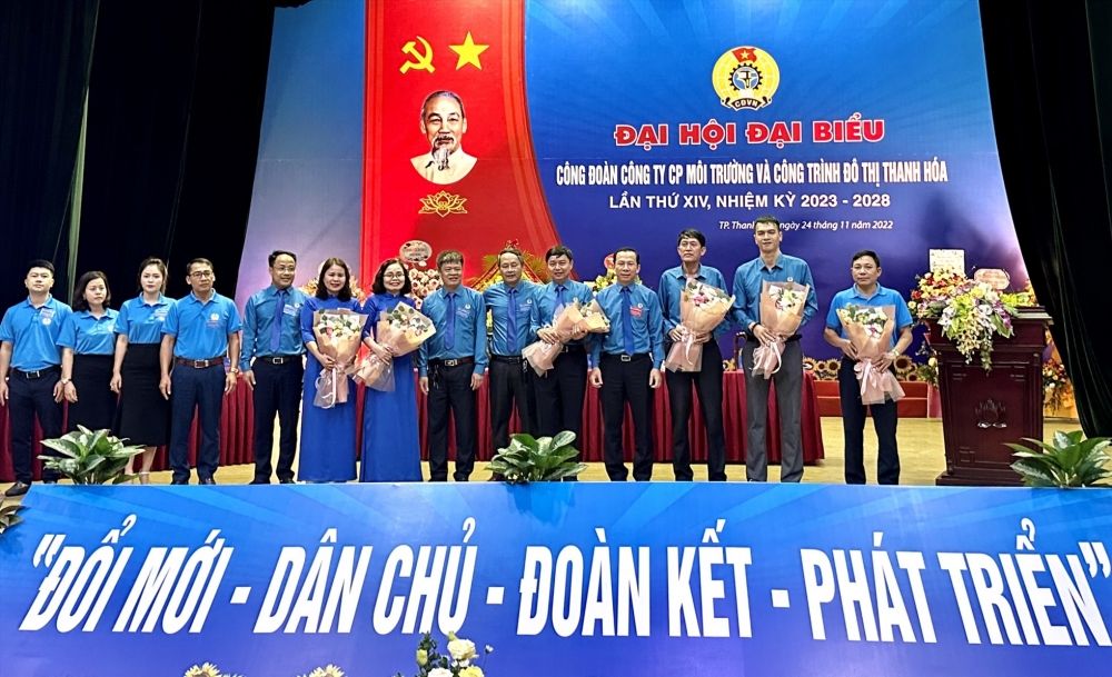 Tổ chức thành công Đại hội điểm Công đoàn Công ty CP Môi trường và Công trình đô thị Thanh Hóa