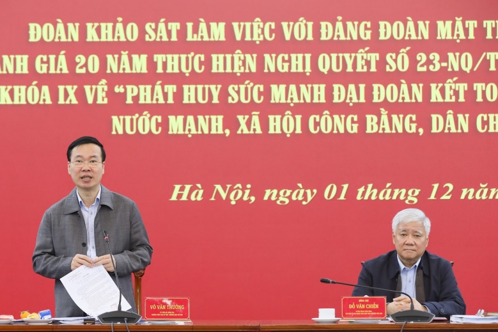 Mặt trận phải có tầm nhìn, ý tưởng, giải pháp mới để phát huy sức mạnh đại đoàn kết