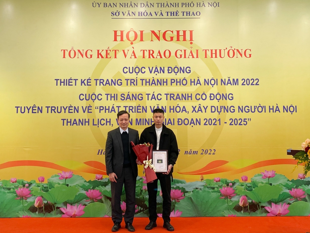 Trao giải Cuộc vận động thiết kế trang trí thành phố Hà Nội năm 2022