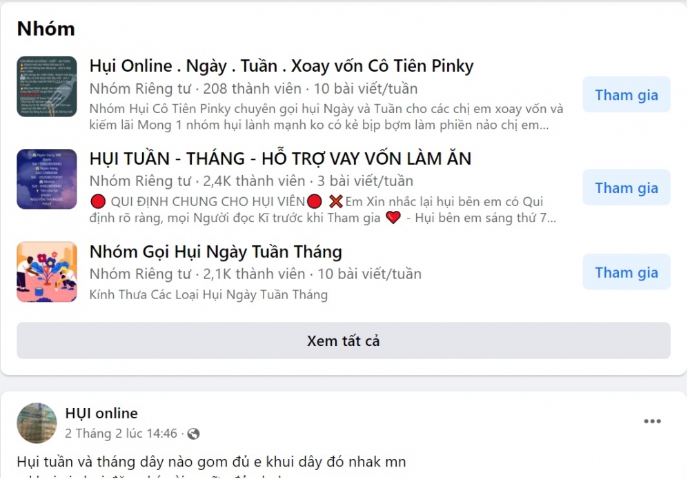 Chơi phường, hụi online: “Sóng ngầm” trên không gian ảo