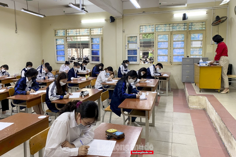 Ngày 7 - 8/4, học sinh lớp 12 Hà Nội tham dự kiểm tra, khảo sát