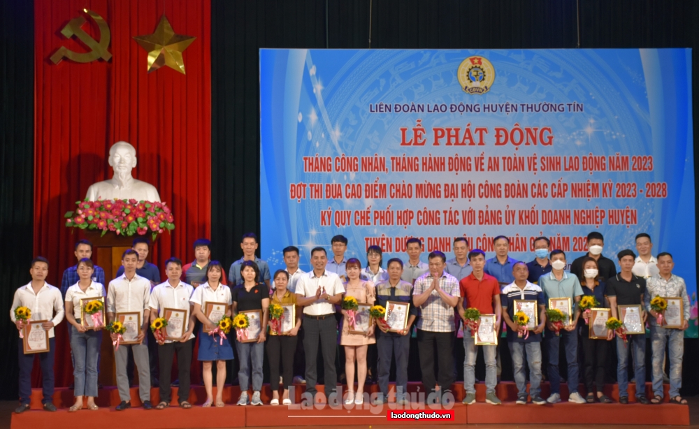 Thường Tín: Phát động Tháng Công nhân và Tháng hành động về An toàn vệ sinh lao động năm 2023