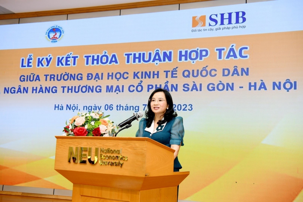 SHB tăng cường hợp tác với Đại học Kinh tế Quốc dân