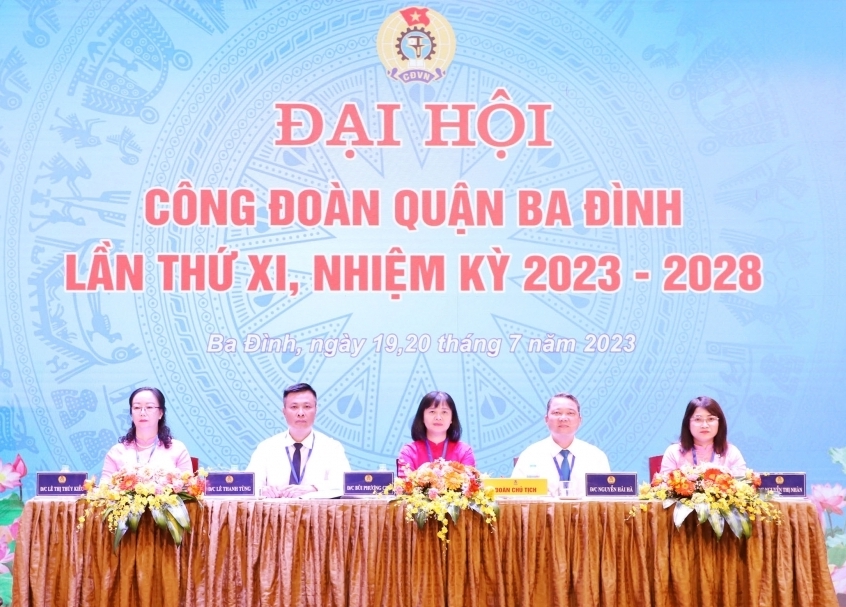 Đại hội Công đoàn quận Ba Đình lần thứ XI thành công tốt đẹp