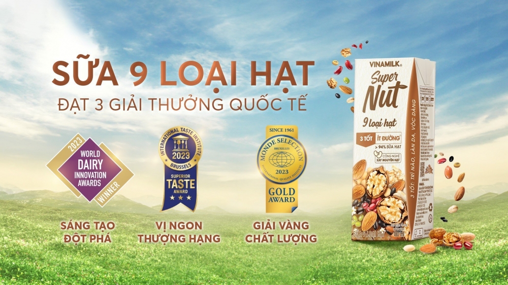 Sữa hạt Vinamilk Supernut có gì đặc biệt mà sở hữu hàng loạt giải thưởng quốc tế với hạng cao nhất