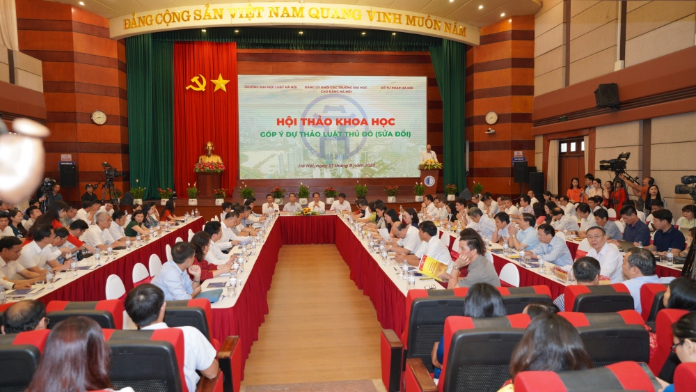 Sáng nay (1/8), 350 đại biểu dự Hội thảo khoa học góp ý Dự thảo Luật Thủ đô sửa đổi