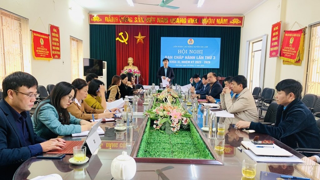 LĐLĐ huyện Gia Lâm triển khai công tác chăm lo Tết cho đoàn viên, người lao động