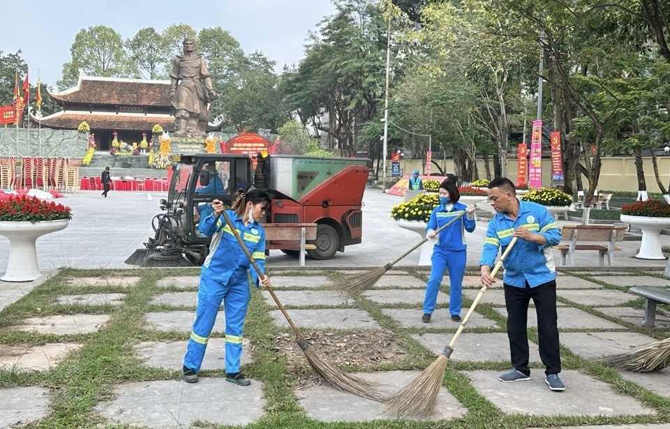 Đảm bảo vệ sinh môi trường Lễ hội Gò Đống Đa