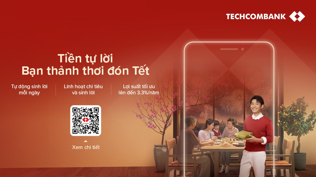 Techcombank ra mắt tính năng mới: Bật để “tiền tự sinh lời”