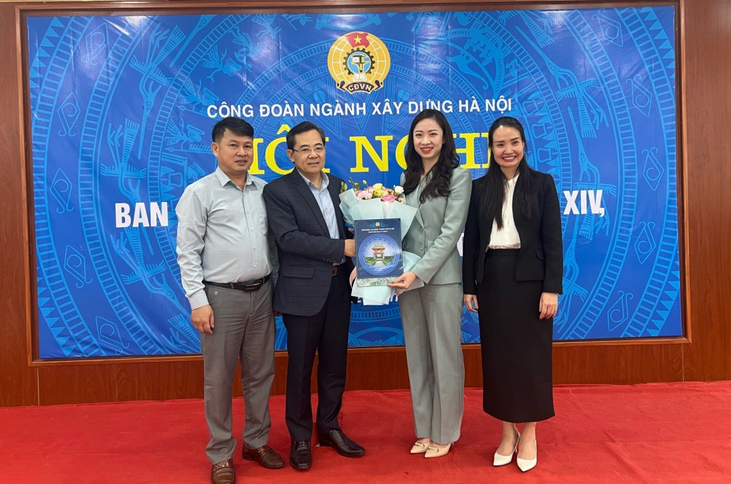 Công đoàn ngành Xây dựng Hà Nội có tân Phó Chủ tịch