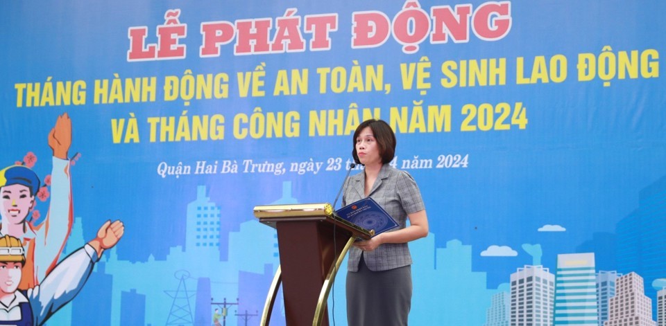 Quận Hai Bà Trưng hưởng ứng Tháng Công nhân và Tháng hành động về An toàn, vệ sinh lao động