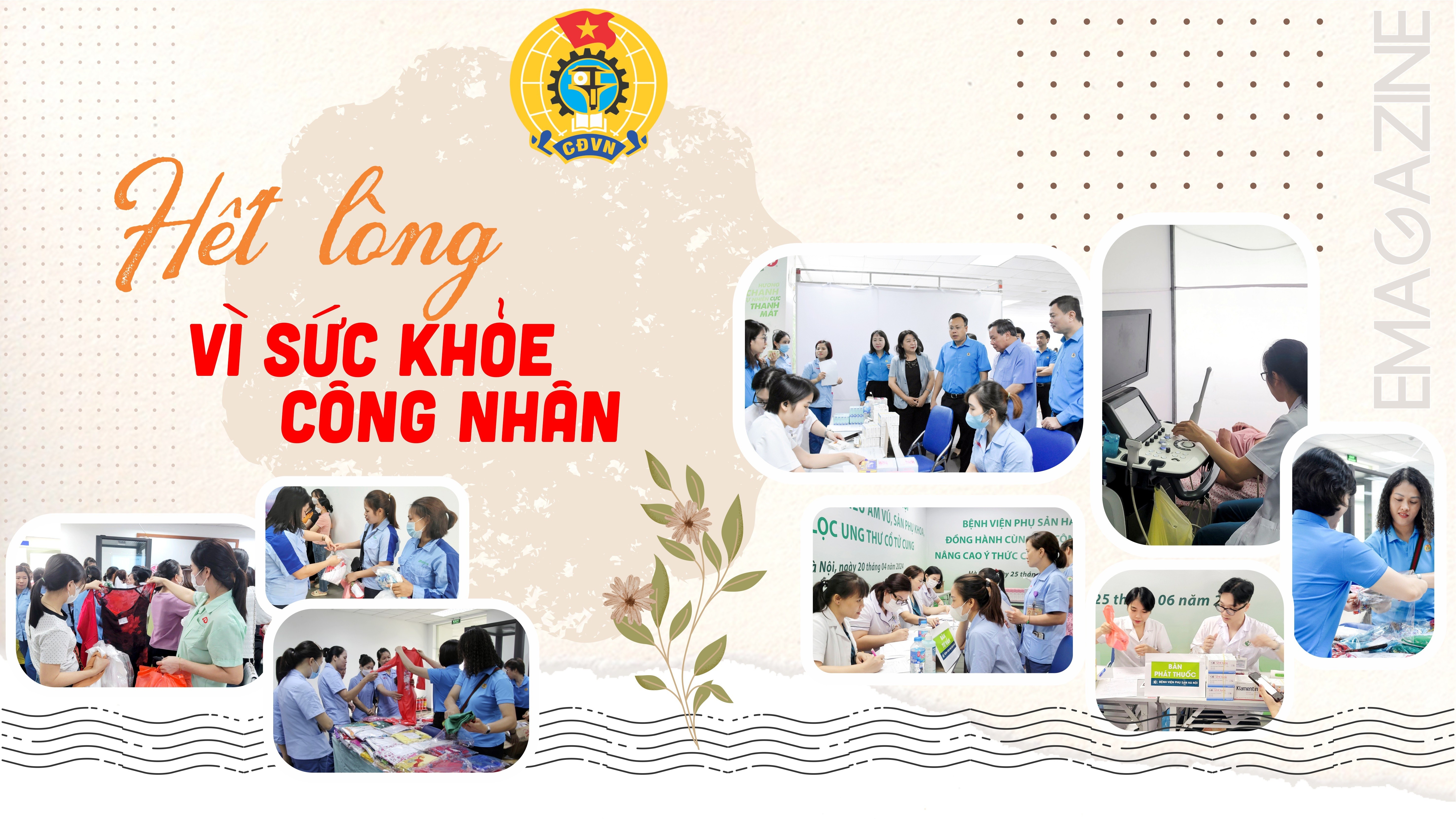 Hết lòng vì sức khỏe công nhân