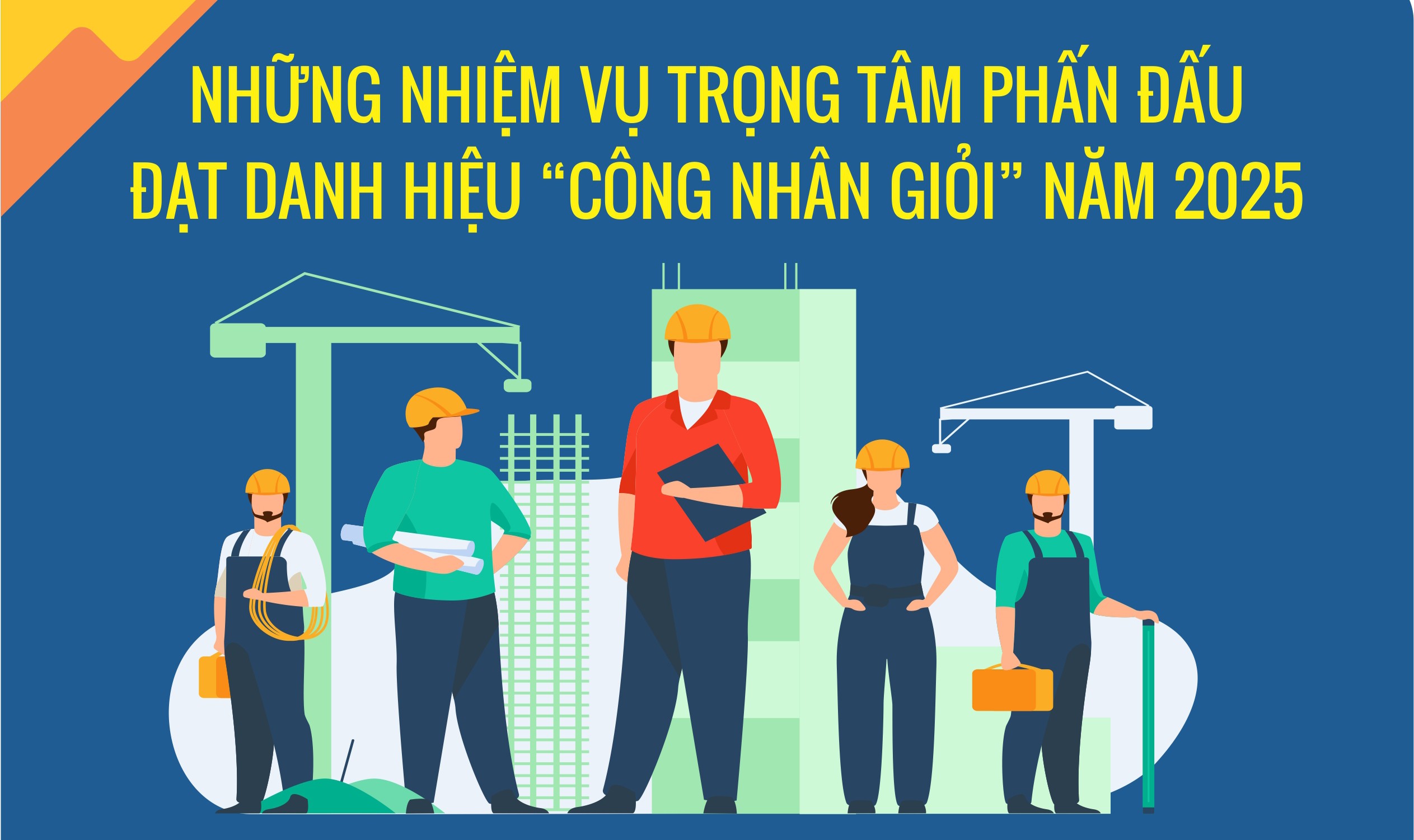 Những nhiệm vụ trọng tâm phấn đấu đạt danh hiệu “Công nhân giỏi” năm 2025