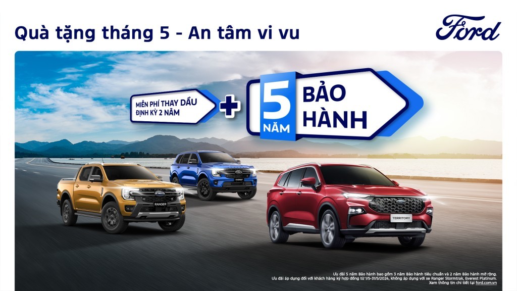Ford Việt Nam công bố giá bán lẻ mới với dòng Explorer cùng nhiều ưu đãi đặc biệt trong tháng 5