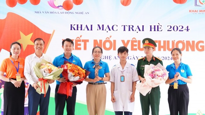 Nghệ An: Tổ chức Trại hè "Kết nối yêu thương” cho trẻ mồ côi là con đoàn viên, người lao động