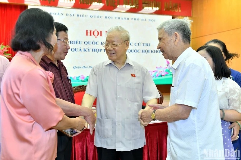 Người dân Thủ đô ôn lại những lần Tổng Bí thư Nguyễn Phú Trọng tiếp xúc cử tri