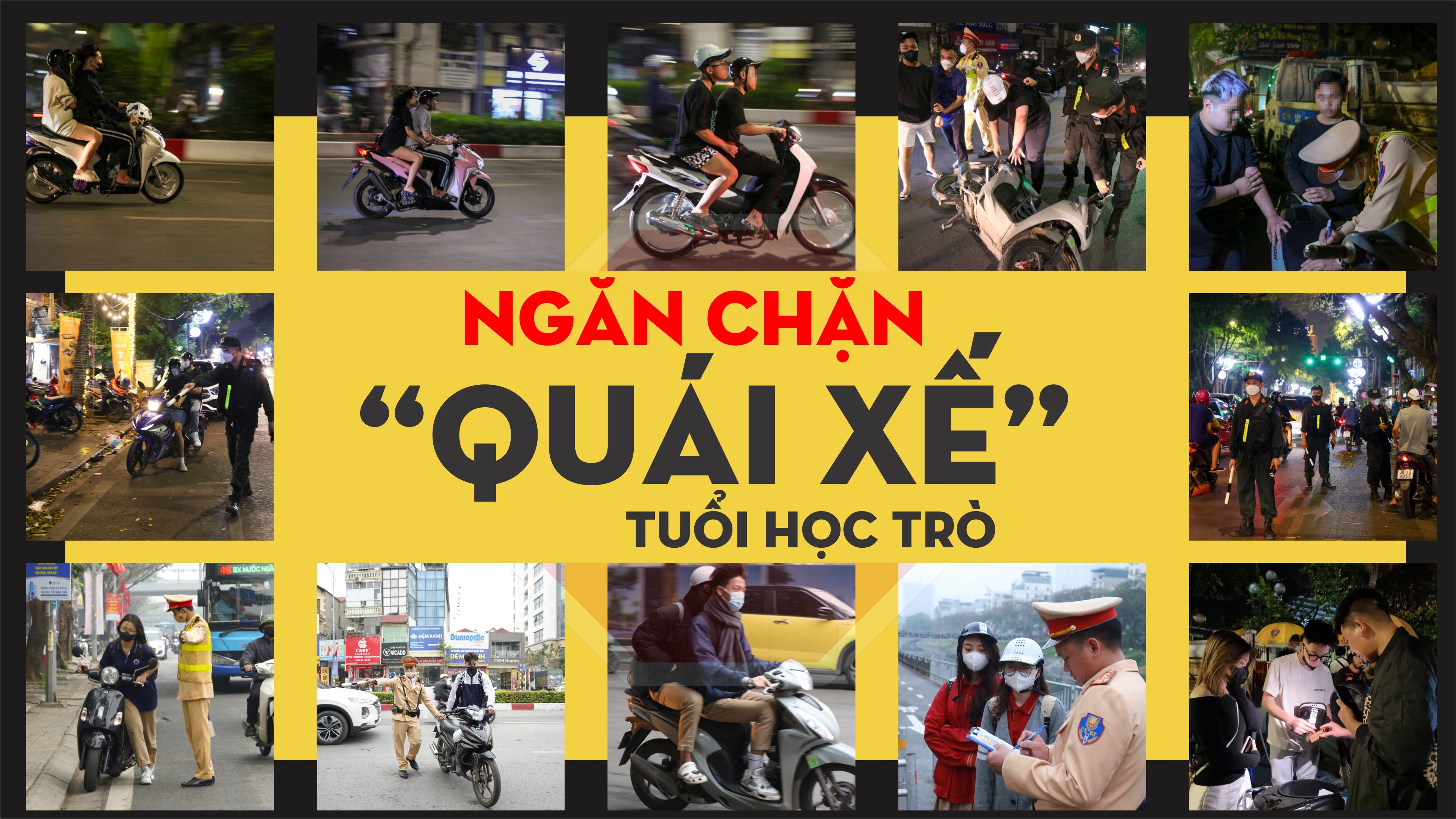 Ngăn chặn “quái xế” tuổi học trò