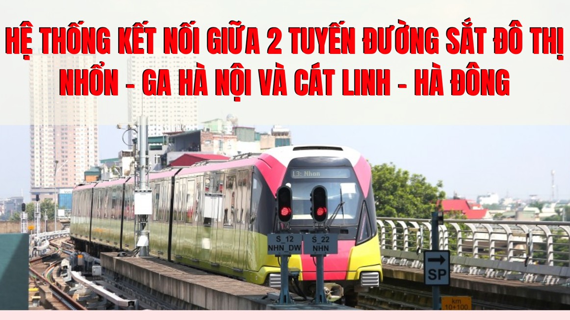 Hệ thống kết nối giữa 2 tuyến đường sắt đô thị Nhổn - Ga Hà Nội và Cát Linh - Hà Đông