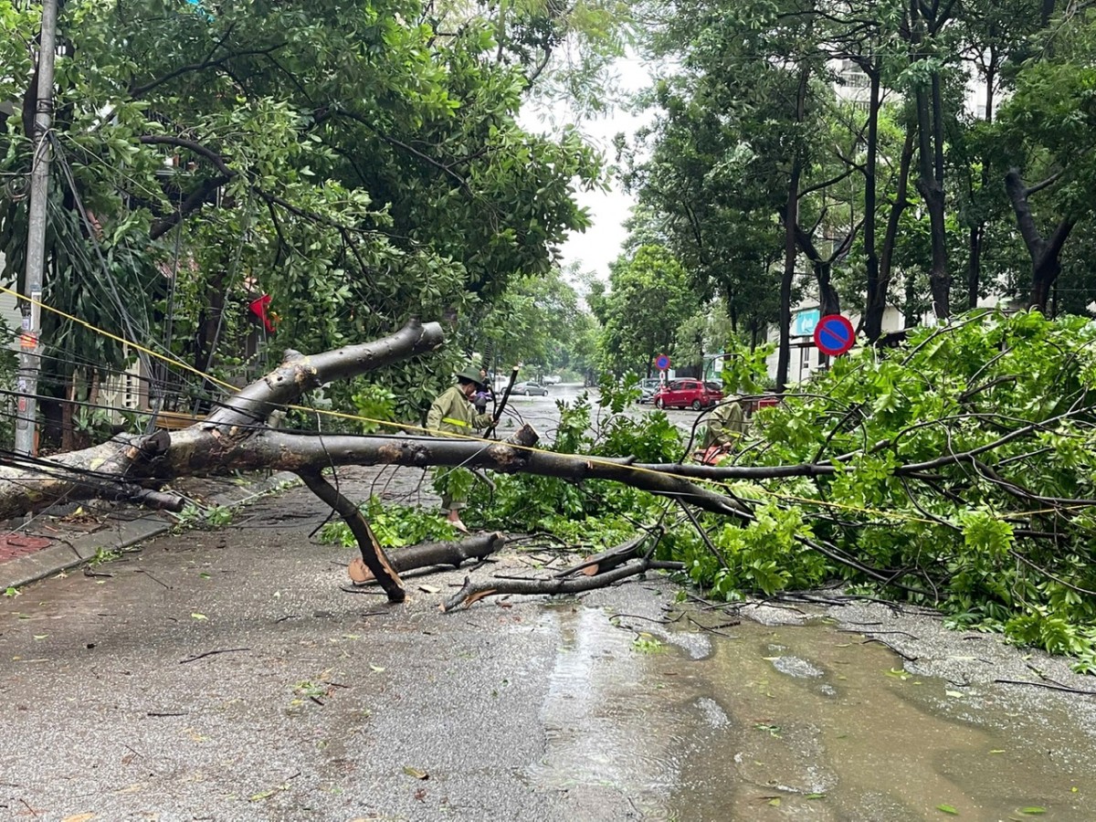 Cầu Giấy: Ứng phó bão số 3 với tinh thần ở mức cao nhất