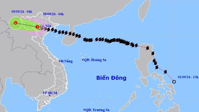 Bão số 3 suy yếu thành áp thấp nhiệt đới