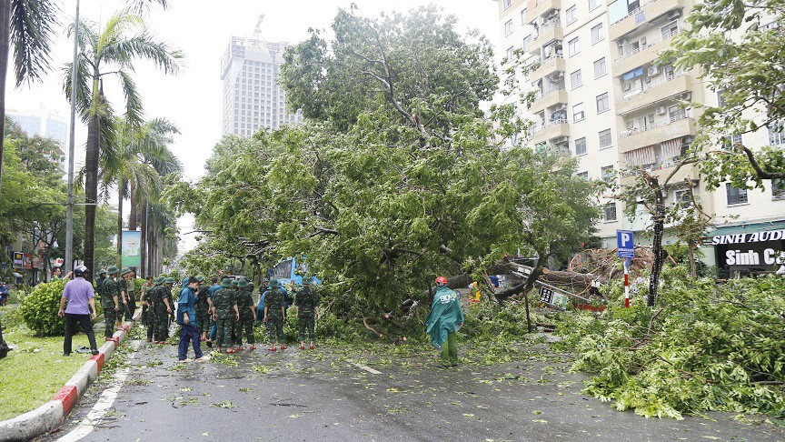 Quận Hà Đông chủ động khắc phục hậu quả của cơn bão số 3