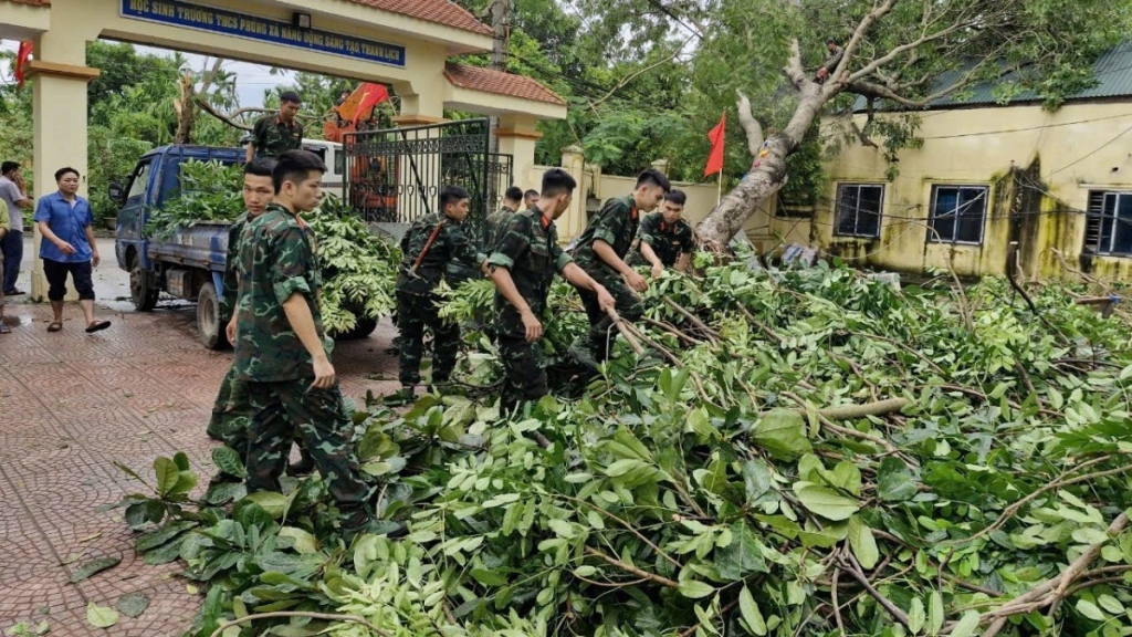 Huyện Thạch Thất chủ động ứng phó, khắc phục hậu quả sau cơn bão số 3