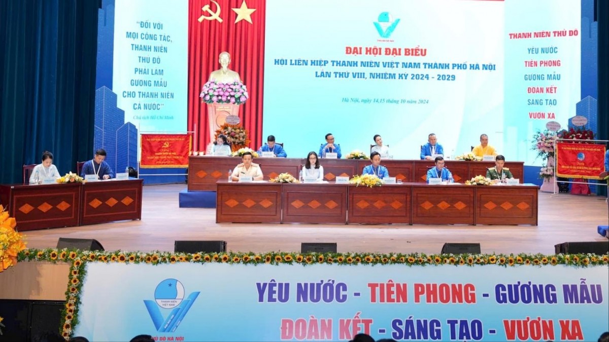 Đại hội đại biểu Hội LHTN Việt Nam thành phố Hà Nội lần VIII thành công tốt đẹp