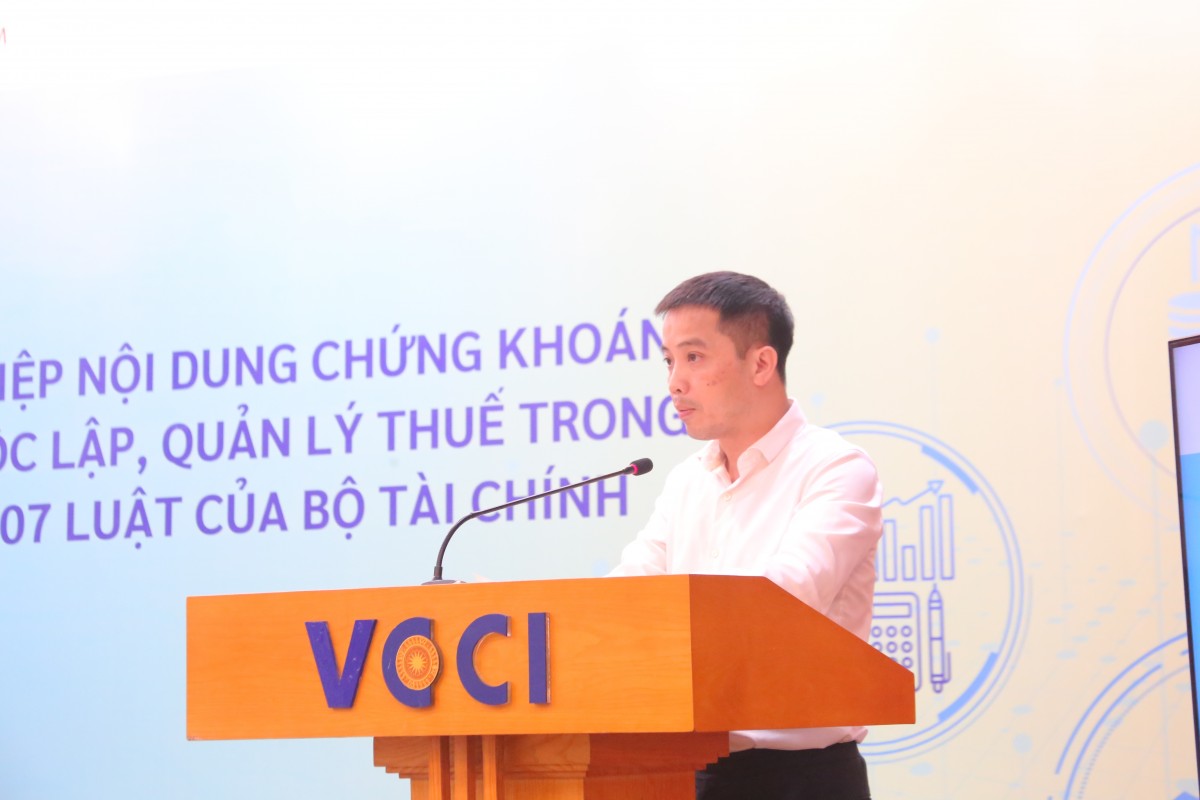 VCCI lấy ý kiến liên quan đến các dự án luật về tài chính, thuế