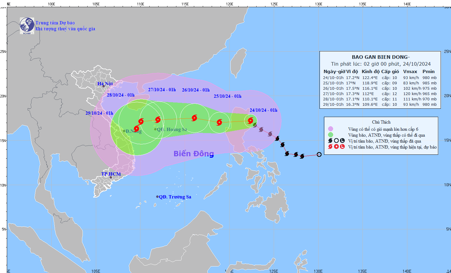 Tin bão mới nhất: Bão Trami đang càn quét Philippines, chuẩn bị vào Biển Đông