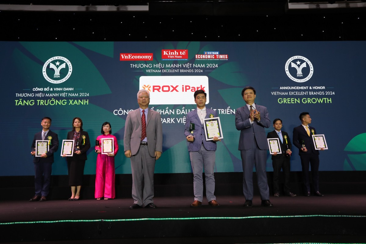 ROX iPark được vinh danh là doanh nghiệp tăng trưởng xanh