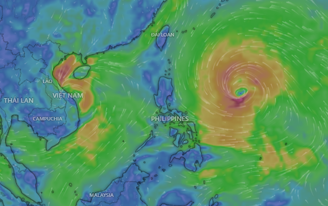 Tin bão mới nhất: Bão Trà Mi vừa qua, bão Kong-rey rất mạnh lại đến sẽ tiệm cận Biển Đông