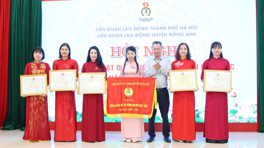 Tổng kết hoạt động công đoàn khối giáo dục huyện Đông Anh năm học 2023 - 2024