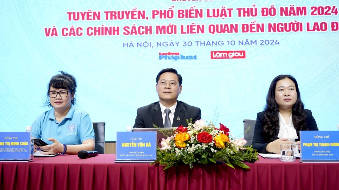 TRỰC TUYẾN HÌNH ẢNH: Tuyên truyền Luật Thủ đô 2024 và những chính sách mới liên quan đến người lao động