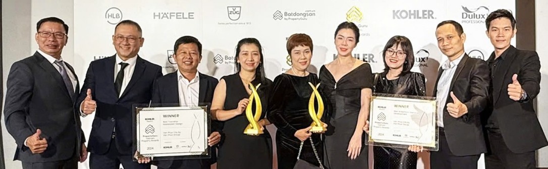 Vạn Phúc City nhận cú đúp giải thưởng tại lễ trao giải PropertyGuru Vietnam Property Awards 2024