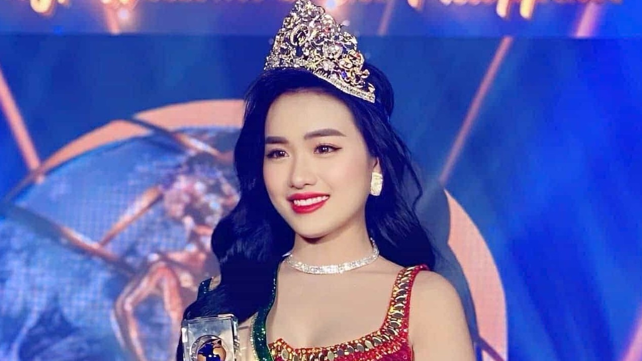 Vũ Thị Hoa đăng quang ngôi vị Hoa hậu Mrs Earth International 2024