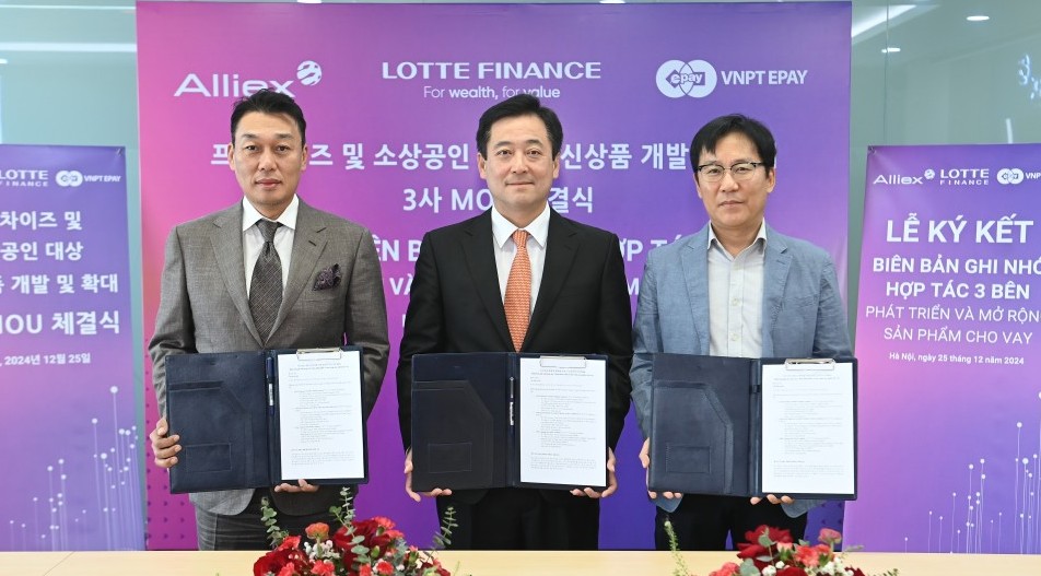 LOTTE Finance, Alliex và VNPT EPAY ký kết hợp tác ba bên