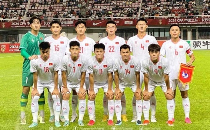 U22 Việt Nam hội quân đá giải giao hữu CFA Team China 2025