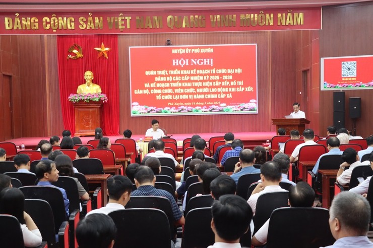 Huyện Phú Xuyên triển khai công tác Đại hội Đảng và sắp xếp cán bộ cấp xã