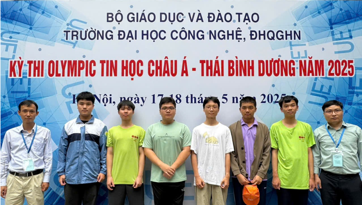 6/6 học sinh đoạt Huy chương tại Olympic Tin học Châu Á - Thái Bình Dương