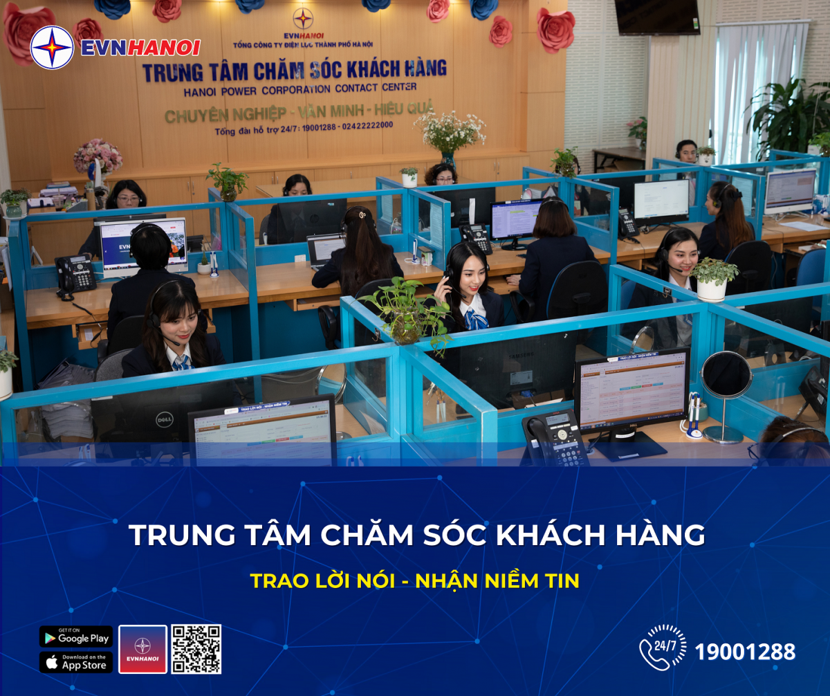 EVNHANOI nâng cao dịch vụ điện qua ứng dụng Smart Call center - SCC
