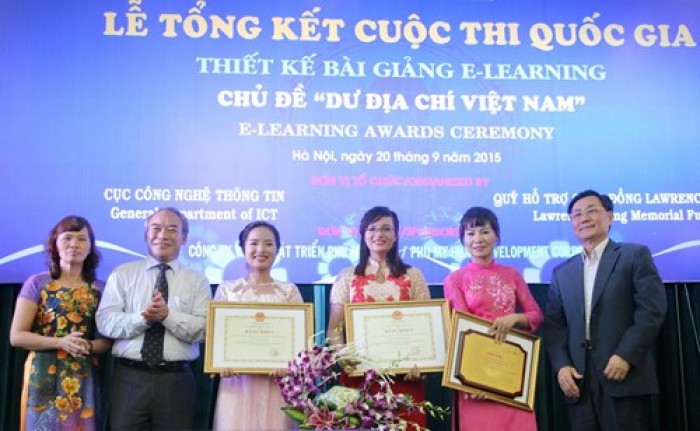 Trao giải cuộc thi quốc gia thiết kế bài giảng e-learning năm 2015