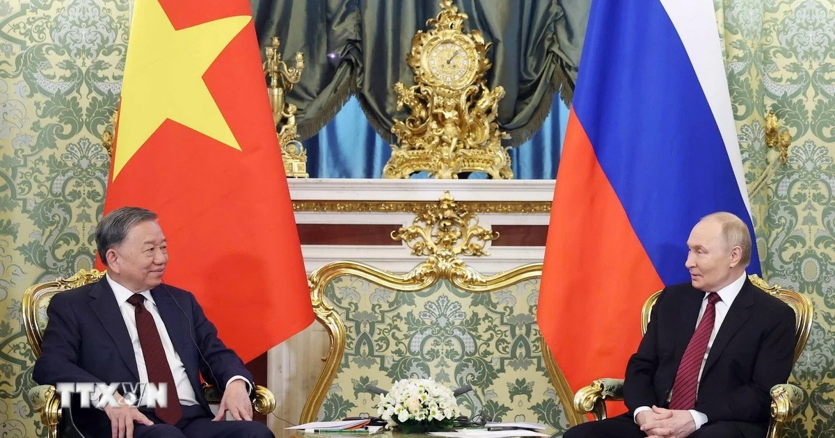 Tổng Bí thư Tô Lâm hội đàm với Tổng thống Nga Vladimir Putin