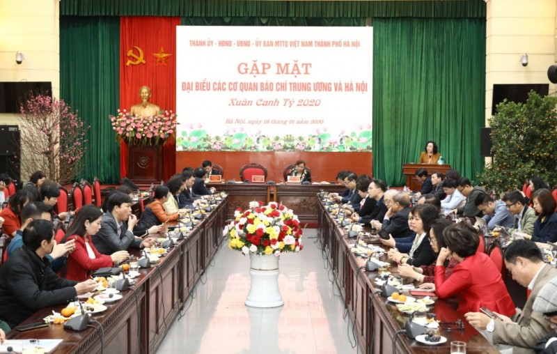 Hà Nội gặp mặt báo chí nhân dịp Xuân Canh Tý 2020