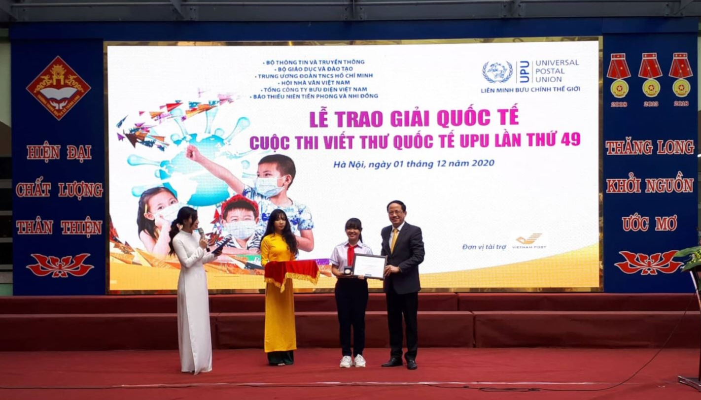 Cuộc thi Viết thư quốc tế UPU lần thứ 50 có chủ đề về đại dịch Covid-19