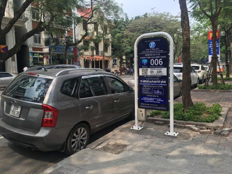 Hà Nội thí điểm đỗ xe thông minh iParking